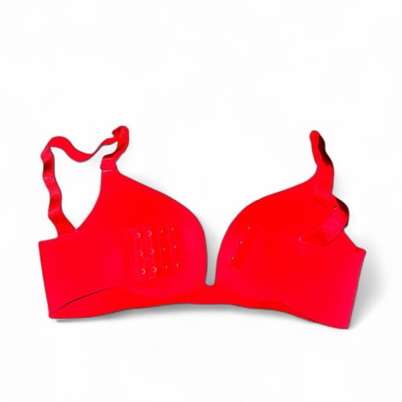 Cherry Theme Crystal Rhinestone Sparkly Classic Red Glam Bling Wireless Bra Top - Picture 7 of 15